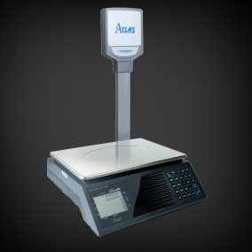   ACLAS PS1-B 15 kg-os, hitelesített hordozható, árszorzós, tornyos digitális mérleg